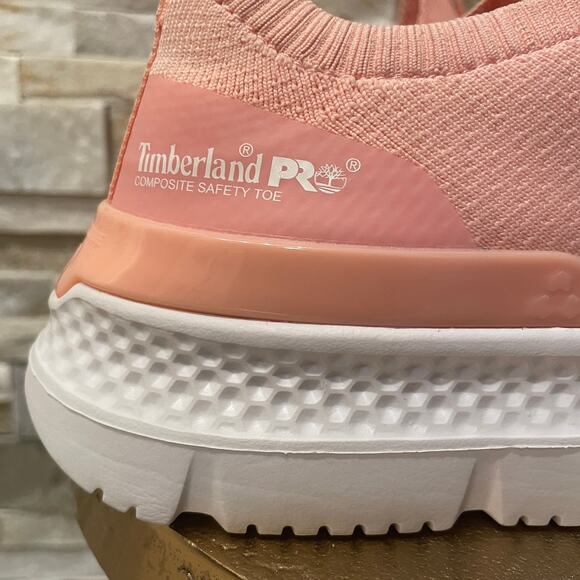 Timberland PRO A5VKY Pink Shoes 8.5 | Safety Toe, Anti-Fatigue, Slip-On NWOT - Picture 8 of 12